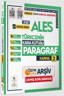 Karakutu Yayın 2025 ALES Türkçenin Kara Kutusu Karma Paragraf 2 Konu Özetli Çıkmış Soru Havuzu Bankası - 1