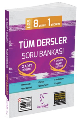 Karekök Yayıncılık 8. Sınıf 1. Dönem Tüm Dersler Soru Bankası - 1