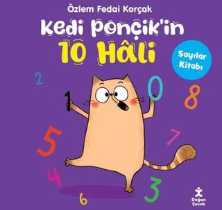 Kedi Ponçik`in 10 Hali - Sayılar Kitabı - 1