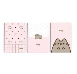 Keskin Color Pusheen A4 80 Yaprak Çizgili Spiralli Karton Kapak Defter - 1