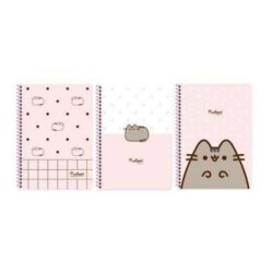 Keskin Color Pusheen A4 80 Yaprak Kareli Spiralli Karton Kapak Defter - 1