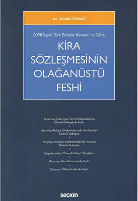 Kira Sözleşmesinin Olağanüstü Feshi - 1