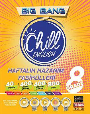 Kırmızı Beyaz Yayınları 8. Sınıf Big Bang Chill English Haftalık Kazanım Fasikülleri - 1