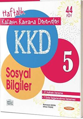 Kurmay Yayınları KKD 5. Sınıf Sosyal Bilgiler Haftalık Kazanım Kavrama Denemeleri - 1