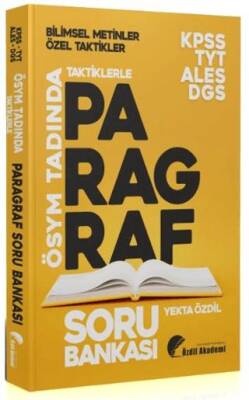 Özdil Akademi Yayınları KPSS ALES DGS TYT Taktiklerle Paragraf Soru Bankası - 1