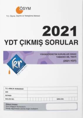 KR Akademi Yayınları 2021 YDT Çıkmış Sorular Tıpkı Basım Kitapçığı - 1