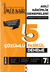 Kuram Kitap Müessir Adli Hakimlik Denemeleri- 2024 Çözümlü 5 Deneme - 1