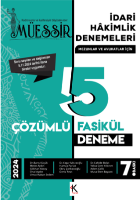 Kuram Kitap Müessir İdari Hakimlik Denemeleri-2024 Çözümlü 5 Deneme - 1