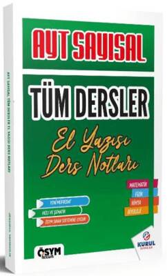 Kurul Yayıncılık 2025 AYT Sayısal Tüm Dersler El Yazısı Ders Notları - 1