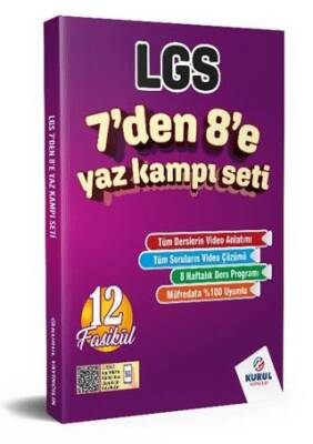 Kurul Yayıncılık LGS 7`den 8`e Yaz Kampı Konu Anlatımlı Soru Bankası Seti - 1