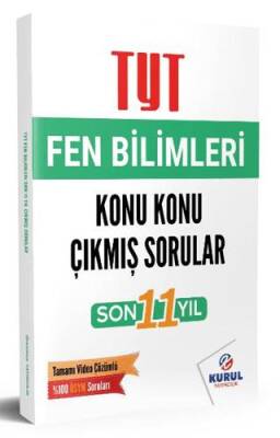 Kurul Yayıncılık TYT Fen Bilimleri Son 11 Yıl Konu Konu Çıkmış Sorular ve Video Çözümleri - 1