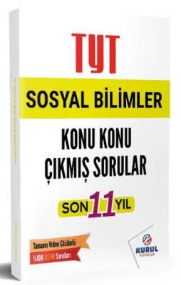 Kurul Yayıncılık TYT Sosyal Bilimler Son 11 Yıl Konu Konu Çıkmış Sorular ve Video Çözümleri - 1