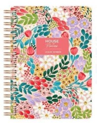 Le Color Botanical Spiralli Defter Kareli Kırmızı - 1