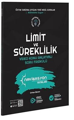 Navigasyon Yayınları Limit ve Süreklilik Video Konu Anlatımlı Soru Fasikülü - 1