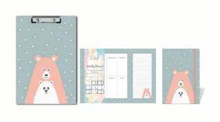 Lizy Ofs806 - Ofs129 - Tkv01 Ayı Tasarımlı Planner Set - 1