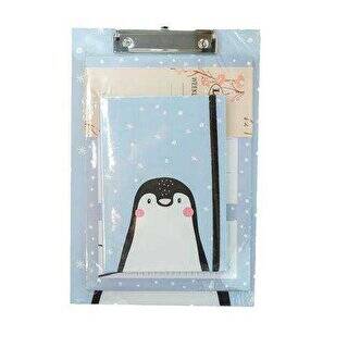 Liz Sevimli Penguen Sekreterlik-Planner-Defter Set - 1