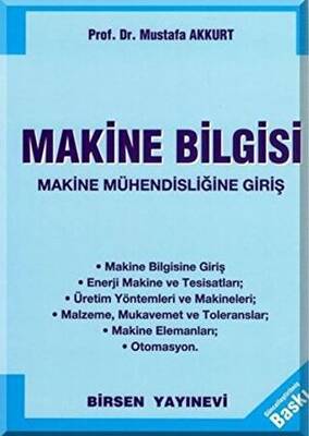 Makine Bilgisi - 1