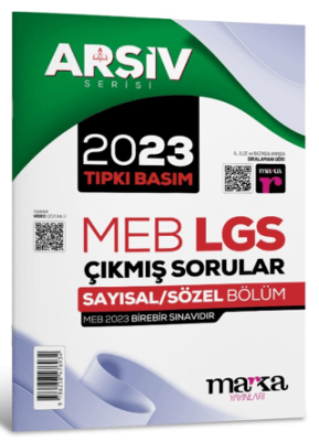 Marka Yayınları 2023 LGS 8. Sınıf Arşiv Serisi Tıpkı Basım Çıkmış Sorular Tamamı Video Çözümlü - 1