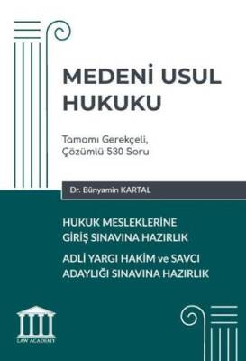 Medeni Usul Hukuku - Hukuk Mesleklerine Giriş Sınavına Hazırlık - 1