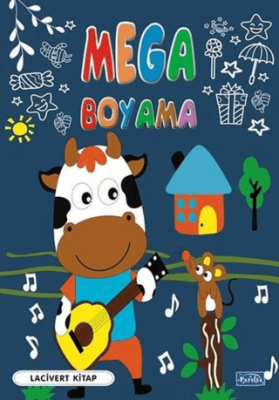 Mega Boyama-Lacivert Kitap - 1