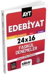 Miray Yayınları AYT Edebiyat 24x16 Fasikül Denemeler - 1