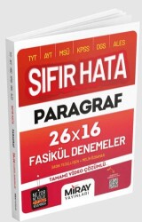 Miray Yayınları Sıfır Hata Paragraf 16 Deneme - 1