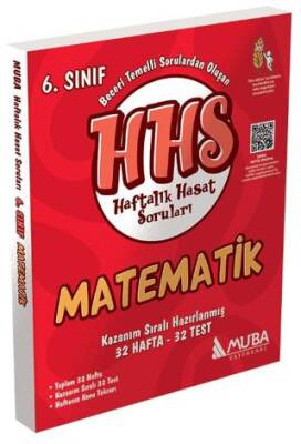 Muba Yayınları 6. Sınıf Matematik Haftalık Hasat Soruları HHS - 1