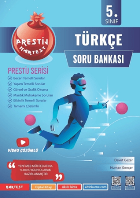 Nartest Yayınevi 5. Sınıf Prestij Türkçe Soru Bankası - 1