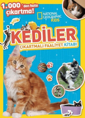 National Geographic Kids Kediler Çıkartmalı Faaliyet Kitabı - 1