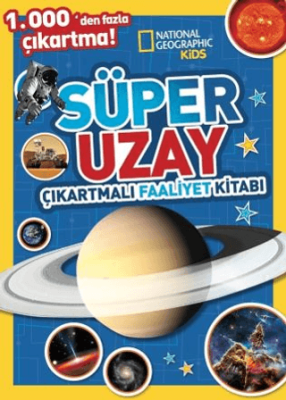 National Geographic Kids Süper Uzay Çıkartmalı Faaliyet Kitabı - 1