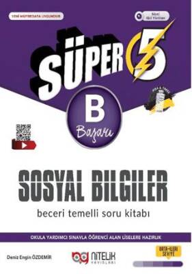 Nitelik Yayınları 5. Sınıf Süper Sosyal Bilimler B Beceri Temeli Soru Kitabı - 1