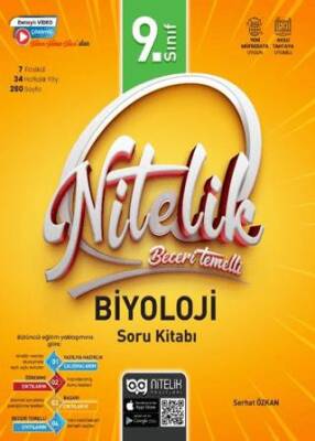 Nitelik Yayınları 9. Sınıf Beceri Temelli Biyoloji Soru Kitabı - 1