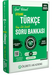 Öğreti Akademi 2025 KPSS Genel Yetenek Efsane Türkçe Tamamı Çözümlü Soru Bankası - 1