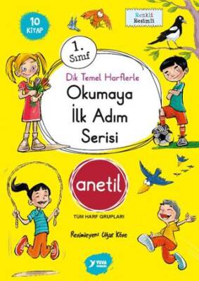 Okumaya İlk Adım Serisi Anetil Düz Yazı 10 Kitap - 1