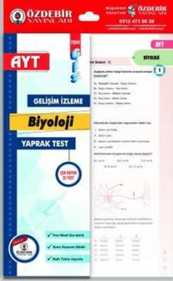 Özdebir Yayınları YKS AYT Biyoloji Yaprak Test - 1