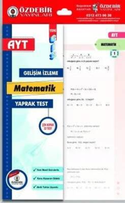 Özdebir Yayınları YKS AYT Matematik Yaprak Test - 1