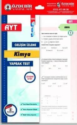 Özdebir Yayınları YKS TYT Kimya Yaprak Test - 1