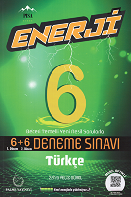 Palme Yayıncılık Palme 6. Sınıf Enerji Türkçe 6+6 Deneme Sınavı - 1