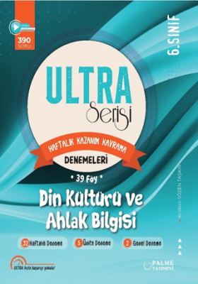 Palme Yayıncılık 6. Sınıf Ultra Serisi Din Kültürü ve Ahlak Bilgisi Denemeleri 39 Föy - 1