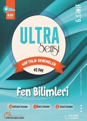 Palme Yayıncılık 6. Sınıf Ultra Serisi Fen Bilimleri Haftalık Denemeler 41 Föy - 1