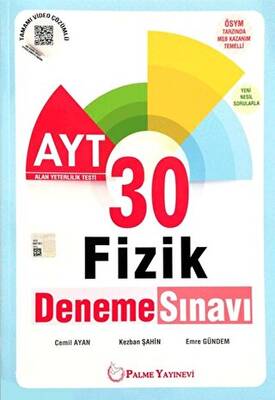 Palme Yayıncılık - Bayilik Palme YKS AYT Fizik 30 Deneme Sınavı - 1