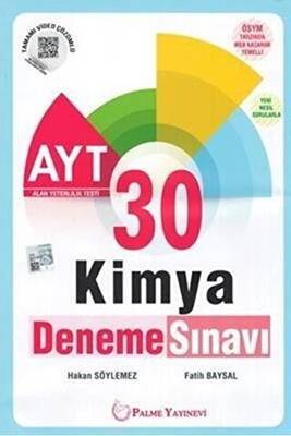 Palme Yayıncılık - Bayilik Palme YKS AYT Kimya 30 Deneme Sınavı - 1