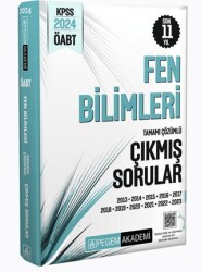 Pegem Akademi Yayıncılık 2024 KPSS ÖABT Fen Bilimleri Tamamı Çözümlü Çıkmış Sorular - 1