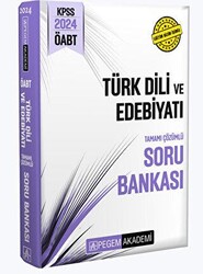 Pegem Akademi Yayıncılık 2024 KPSS ÖABT Türk Dili ve Edebiyat Tamamı Çözümlü Soru Bankası - 1