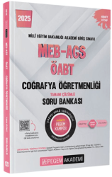 Pegem Akademi Yayıncılık 2025 MEB-AGS-ÖABT Coğrafya Öğretmenliği Tamamı Çözümlü Soru Bankası - 1