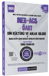 Pegem Akademi Yayıncılık 2025 MEB-AGS-ÖABT Din Kültürü ve Ahlak Bilgisi-İmam Hatip Lisesi Mes. Lisesi Tam. Çöz. Soru Bankası - 1