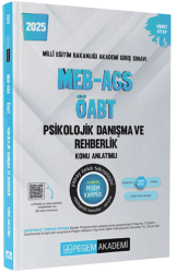 Pegem Akademi Yayıncılık 2025 MEB-AGS-ÖABT Psikolojik Danışma ve Rehberlik Konu Anlatımlı - 1