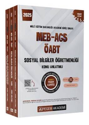 Pegem Akademi Yayıncılık 2025 MEB-AGS-ÖABT Sosyal Bilgiler Konu Anlatımlı - 1