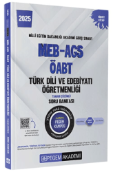 Pegem Akademi Yayıncılık 2025 MEB-AGS-ÖABT Türk Dili ve Edebiyat Tamamı Çözümlü Soru Bankası - 1