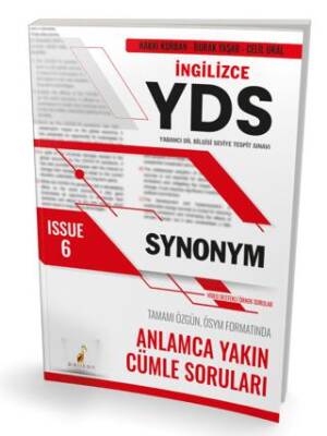 Pelikan Tıp Teknik Yayıncılık YDS İngilizce Synonym Issue 6 - 1